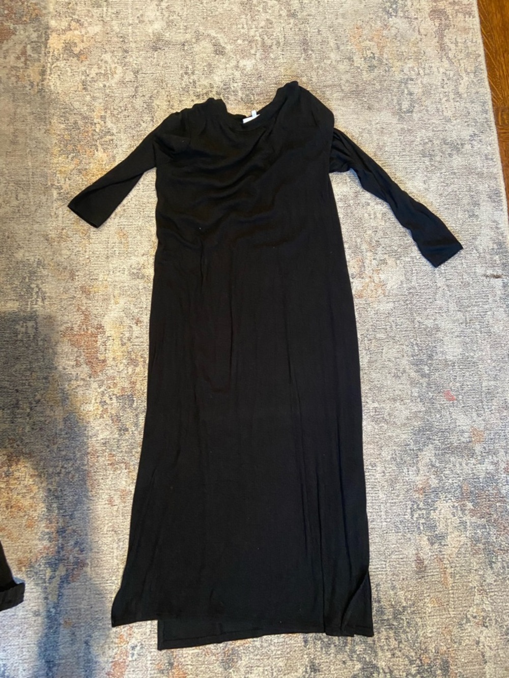 Motherhood Maternity Black Long Sleeve Maxi Dress